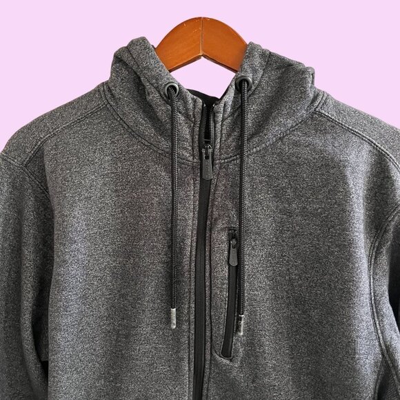 Champs Sports Gear CSG Sweater Hoodie Mens Medium Gray Pullover Zip Up Jacket - Picture 4 of 11